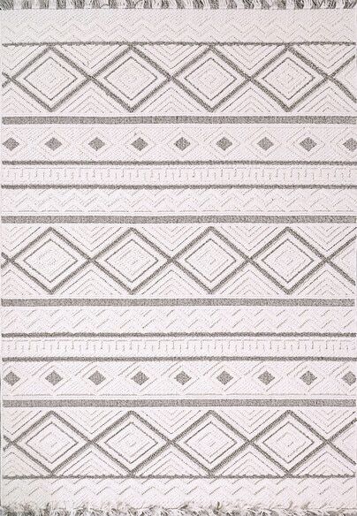 Dynamic Rugs SEVILLE 3612-809 Beige and Dark Grey